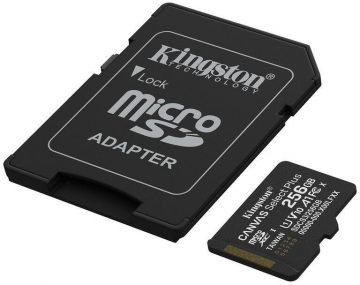 Kingston Canvas Select Plus microSDXC C10 UHS-I 256GB microSD atmiņas karte