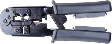 Getfort 8P8C/RJ-45,6P6C/RJ-12,6P4C/RJ-11 spraudņu krimpošanas ierīce ar iebūvētu testeri