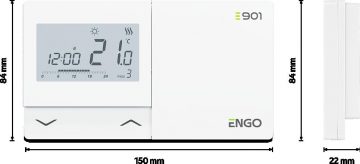 ENGO Controls E901 - vadu, nedēļas, elektronisks temperatūras regulators