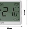 ENGO Controls EONE-BATW - Temperatūras regulators, ar akumulatoru (litija jonu), balts, ar internetu, uzlādējams, ZigBee, virsmas montējams ENGO Controls EONE-BATW - Temperatūras regulators, ar akumulatoru (litija jonu), balts, ar internetu, uzlādējams, ZigBee, virsmas montējams