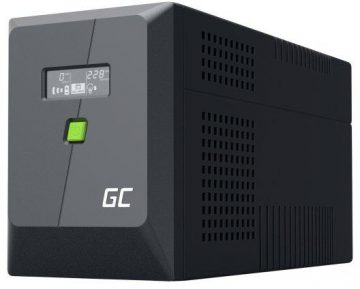 UPS Greencell PowerProof 1500VA 1050W LCD tīrs sinusoidāls UPS Greencell PowerProof 1500VA 1050W LCD tīrs sinusoidāls