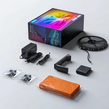 Govee H6099 TV fona apgaismojums 3 Lite LED fona apgaismojums 55-65 collu televizoram, RGBICW, Wi-Fi+Bluetooth