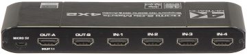 HDMI SLĒDZIS HDMI-SW-4/2MATRIX