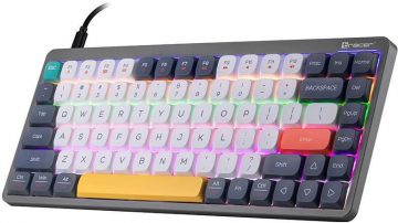 Tracer FINA 84 pelēka mehāniskā tastatūra (Outemu sarkans slēdzis)