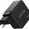 Unitek GaN PD 65W ceļojumu sienas lādētājs, 3 porti Unitek GaN PD 65W ceļojumu sienas lādētājs, 3 porti