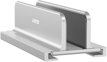 Unitek vertikālais klēpjdatora statīvs, alumīnijs Unitek vertikālais klēpjdatora statīvs, alumīnijs