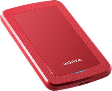 ADATA DashDrive HV300 1TB 2,5" USB 3.1 ārējais cietais disks, sarkans