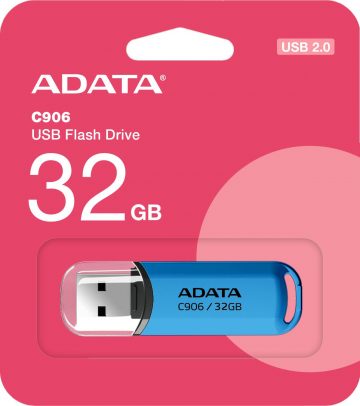 Adata USB zibatmiņa C906 32GB USB2.0, zila Adata USB zibatmiņa C906 32GB USB2.0, zila