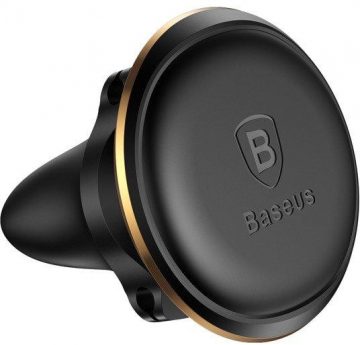 Baseus magnētiskais automašīnas gaisa ventilācijas turētājs - melns un zelta krāsā
