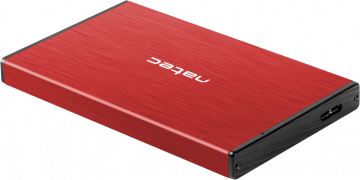 Natec Rhino Go SATA 2,5 collu USB 3.0 ārējā cietā diska korpuss, sarkans