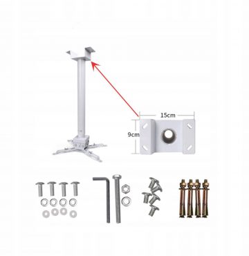 Zenwire projektora stiprinājums, balts