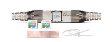 RJ45 SAVIENOTĀJS GETFORT CAT.6 modulārs bezinstrumentu