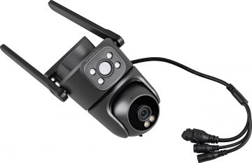 EasyCam IP kamera ar dubultu pagriešanu/noliekšanu Tuya 5MP 4x tālummaiņa EC-2x5PTZ8L