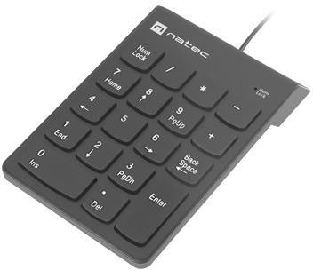 Natec Goby 2 USB ciparu tastatūra, melna Natec Goby 2 USB ciparu tastatūra, melna