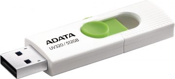 Adata UV320 512GB USB 3.2 Gen1 USB zibatmiņa, balta