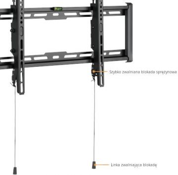 Getfort LED/LCD televizora stiprinājums 37-80 collas 75 kg Vesa 650x405 slīpums