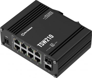 Teltonika TSW210 industriālais komutators 8xGE 2xSFP PoE+ (TSW210000010) DIN