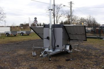 PV3 uzraudzības piekabe ar fotoelektrisko sistēmu