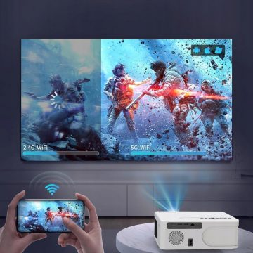 Zenwire E601H LED WiFi Android televizors FULL HD 4K autofokusa projektors