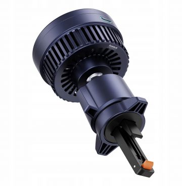 AUTO TURĒTĀJS INDUKTĪVAIS LĀDĒTĀJS Baseus MagPro BS-CW04 Qi 2.0 15W MagSafe GRILĒTS MELNS