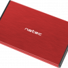 Natec Rhino Go SATA 2,5 collu USB 3.0 ārējā cietā diska korpuss, sarkans