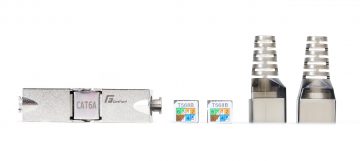 RJ45 SAVIENOTĀJS GETFORT CAT.6A modulārs bezinstrumentu RJ45 SAVIENOTĀJS GETFORT CAT.6A modulārs bezinstrumentu