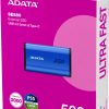 Adata SE880 500GB USB3.2A/C Gen2x2 ārējais SSD disks, zils Adata SE880 500GB USB3.2A/C Gen2x2 ārējais SSD disks, zils