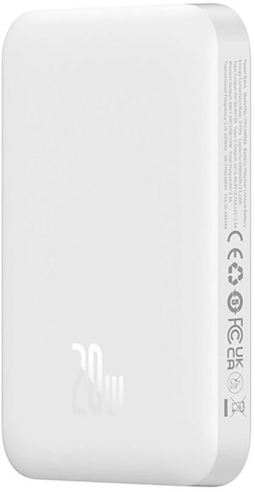 Powerbank Baseus Magnetic Mini Air PPCXM06A 6000mAh MagSafe 15W PD QC 20W USB-C + kabelis