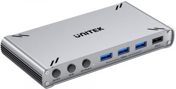 Unitek USB-C 10Gbps KVM slēdzis ar HDMI un starpsistēmu failu pārsūtīšanu Unitek USB-C 10Gbps KVM slēdzis ar HDMI un starpsistēmu failu pārsūtīšanu