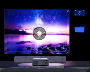 Zenwire E690H 1000 Ansi WiFi Android 11 projektors FULL HD 4K autofokuss