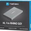 Natec Rhino GO SATA 2,5 collu USB 3.0 ārējā cietā diska korpuss, pelēks