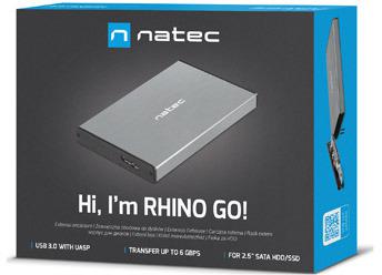 Natec Rhino GO SATA 2,5 collu USB 3.0 ārējā cietā diska korpuss, pelēks