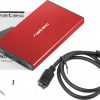 Natec Rhino Go SATA 2,5 collu USB 3.0 ārējā cietā diska korpuss, sarkans