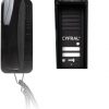 CYFRAL COSMO domofons 2 īrniekiem melna kasete melni domofoni CYFRAL COSMO domofons 2 īrniekiem melna kasete melni domofoni