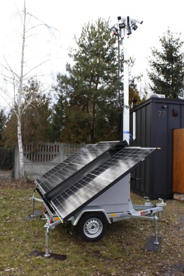 PV3 uzraudzības piekabe ar fotoelektrisko sistēmu