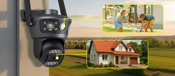 EasyCam IP kamera ar dubultu pagriešanu/noliekšanu Tuya 5MP 4x tālummaiņa EC-2x5PTZ5L EasyCam IP kamera ar dubultu pagriešanu/noliekšanu Tuya 5MP 4x tālummaiņa EC-2x5PTZ5L