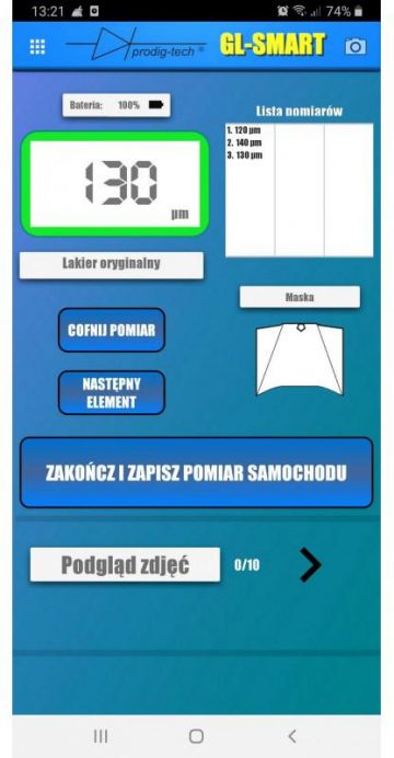 GL-SMART-2 krāsas biezuma mērītājs