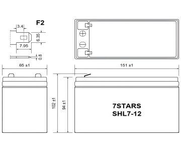 AKUMULATORS 12V/7.5AH-7STARS AKUMULATORS 12V/7.5AH-7STARS