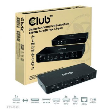 NB ACC DOCKING STATION/USB-C 120W CSV-1585 CLUB3DNB ACC DOCKING STATION/USB-C 120W CSV-1585 CLUB3D