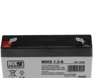 AKUMULATORS 6V/1.3AH-MWS MW Power AKUMULATORS 6V/1.3AH-MWS MW Power