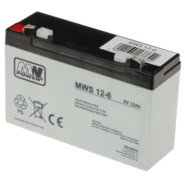 AKUMULATORS 6V/12AH-MWS MW PowerAKUMULATORS 6V/12AH-MWS MW Power