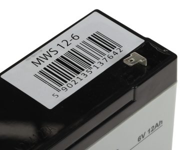 AKUMULATORS 6V/12AH-MWS MW Power
