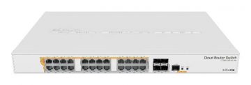 Коммутатор|MIKROTIK|Тип L3|Стойка|24x10Base-T / 100Base-TX / 1000Base-T|4xSFP+|1xRJ45|CRS328-24P-4S+RM