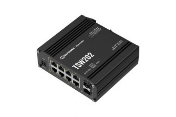Switch|TELTONIKA|TSW202|Type L2|2xSFP|8xRJ45|PoE+ ports 8|240 Watts|TSW202
