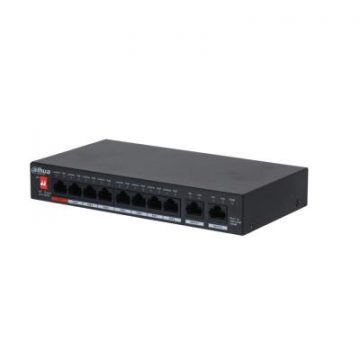 Switch|DAHUA|PFS3010-8GT-96|Desktop/pedestal|Rack|8x10Base-T / 100Base-TX / 1000Base-T|PoE port 8|96 Watts|DH-PFS3010-8GT-96-V2