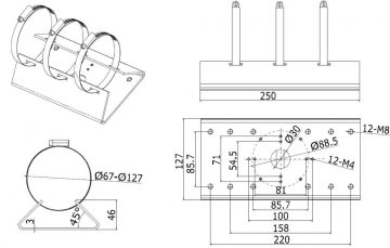 Kāta adapteris BCS VIEW BCS-V-AS kamerām