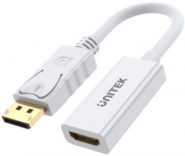 Unitek Y-6332 DisplayPort uz HDMI 4K adapterisUnitek Y-6332 DisplayPort uz HDMI 4K adapteris