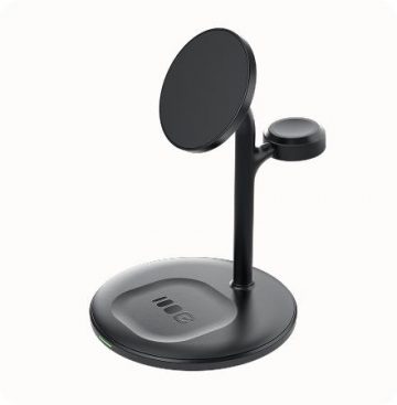 Greencell MagScape 3in1 15W MagSafe bezvadu lādētājs iPhone, AirPods un Apple Watch ierīcēm
