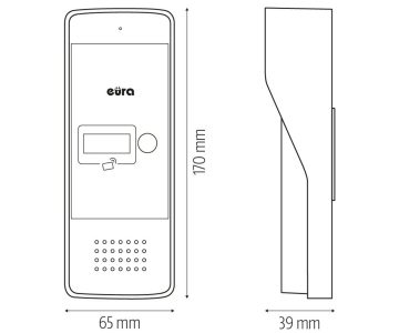 DOMOFONS ADP-25A3/B EURA DOMOFONS ADP-25A3/B EURA