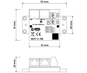 POE BAROŠANAS ADAPTERIS AEPI-1-50 ATTE